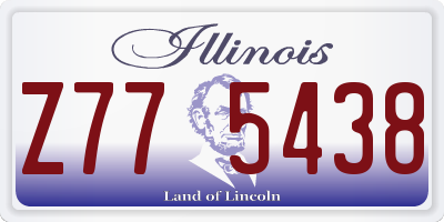 IL license plate Z775438