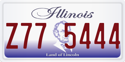 IL license plate Z775444