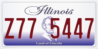 IL license plate Z775447