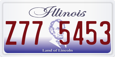 IL license plate Z775453