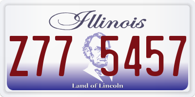 IL license plate Z775457