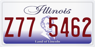 IL license plate Z775462