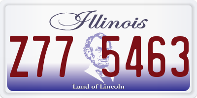 IL license plate Z775463
