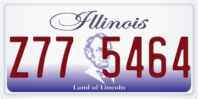 IL license plate Z775464