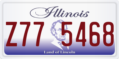 IL license plate Z775468