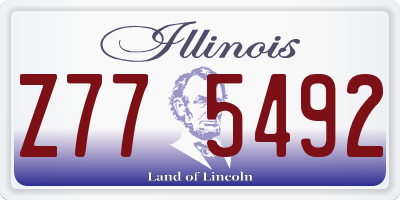 IL license plate Z775492