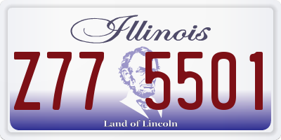 IL license plate Z775501