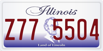 IL license plate Z775504