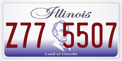 IL license plate Z775507