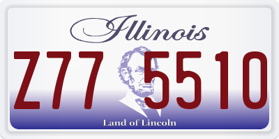 IL license plate Z775510