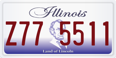 IL license plate Z775511