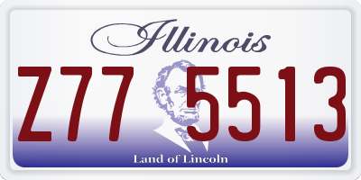 IL license plate Z775513