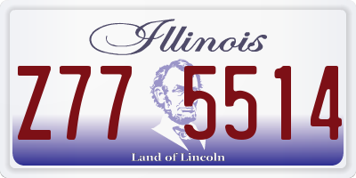 IL license plate Z775514