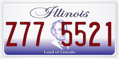IL license plate Z775521