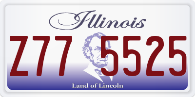 IL license plate Z775525