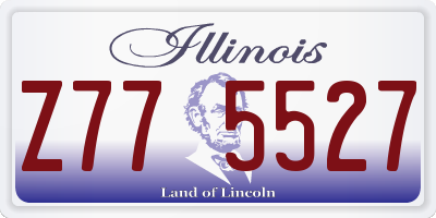 IL license plate Z775527