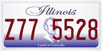 IL license plate Z775528