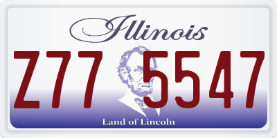 IL license plate Z775547