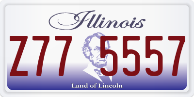 IL license plate Z775557