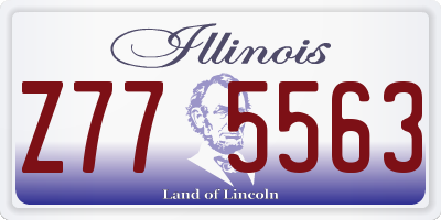 IL license plate Z775563
