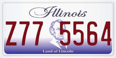 IL license plate Z775564