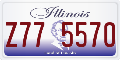 IL license plate Z775570