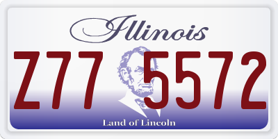 IL license plate Z775572