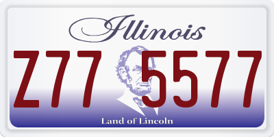 IL license plate Z775577
