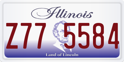 IL license plate Z775584