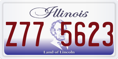IL license plate Z775623