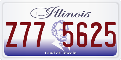 IL license plate Z775625