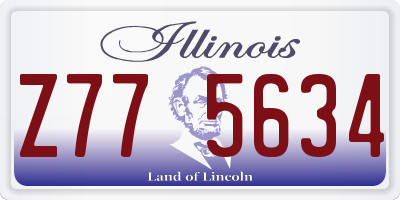 IL license plate Z775634
