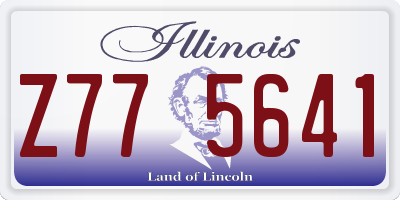 IL license plate Z775641
