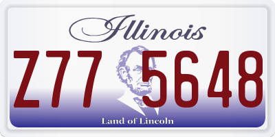 IL license plate Z775648