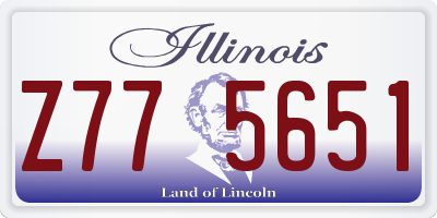 IL license plate Z775651