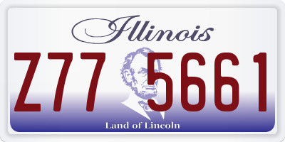 IL license plate Z775661