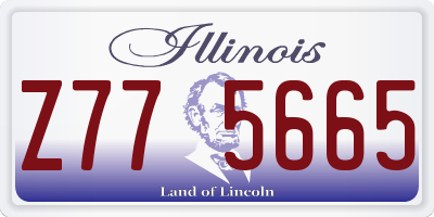 IL license plate Z775665
