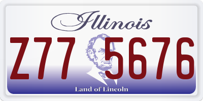 IL license plate Z775676