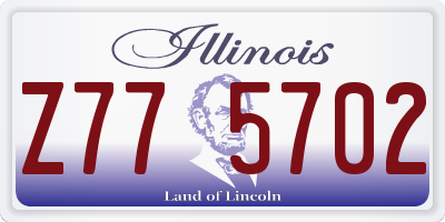 IL license plate Z775702