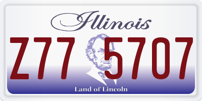 IL license plate Z775707