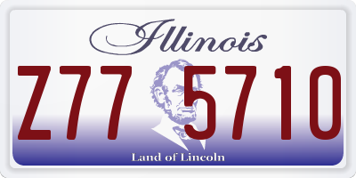 IL license plate Z775710