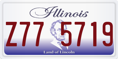 IL license plate Z775719