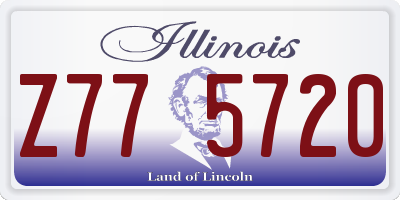 IL license plate Z775720