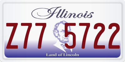 IL license plate Z775722