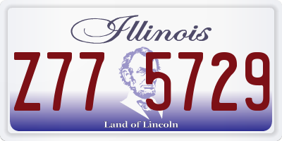 IL license plate Z775729