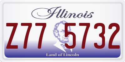 IL license plate Z775732