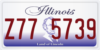 IL license plate Z775739