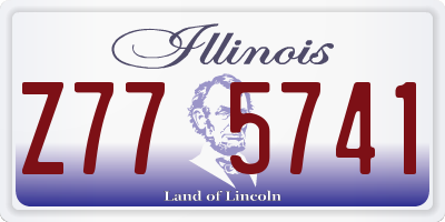 IL license plate Z775741