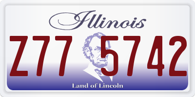IL license plate Z775742