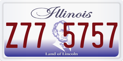IL license plate Z775757